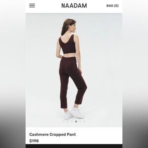 NAADAM CASHMERE CROPPED PANTS